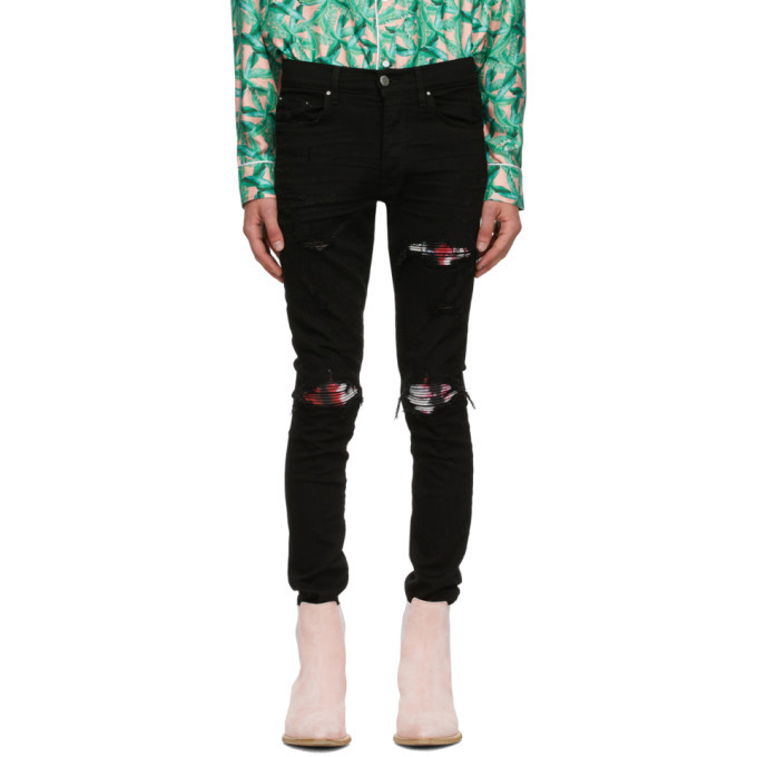 Photo: Amiri Black Watercolor MX1 Jeans