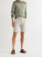 OFFICINE GÉNÉRALE - Julian Slim-Fit Garment-Dyed Cotton and Linen-Blend Shorts - Neutrals