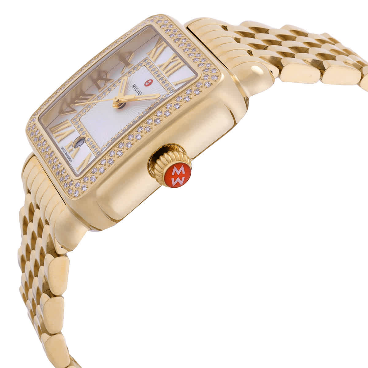 Michele Deco Madison Quartz White Silver Dial Ladies Watch MWW06T000161