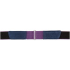 Dries Van Noten Purple Grosgrain Belt