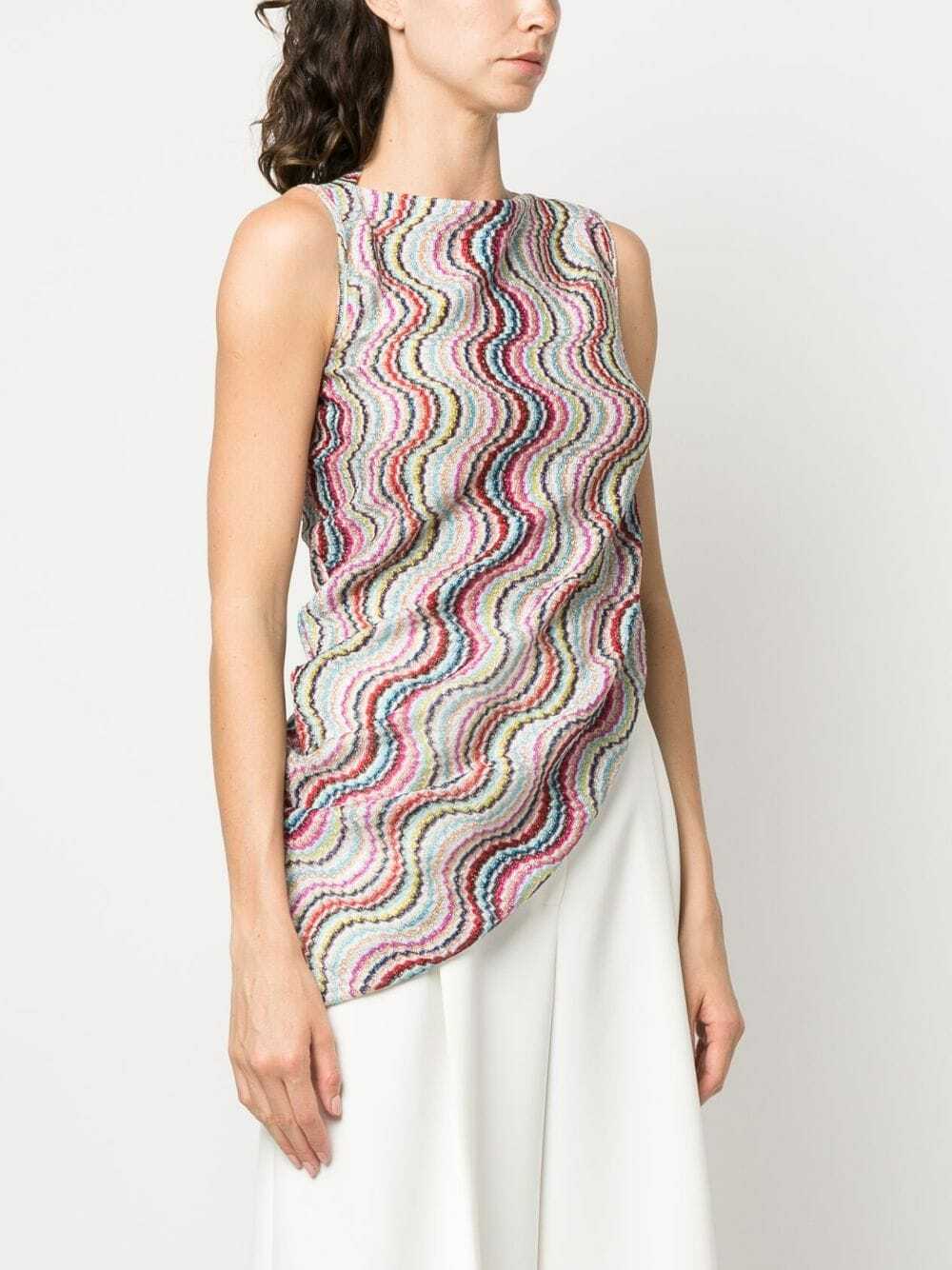MISSONI - Asymmetrical Striped Print Top Missoni MISSONI - Asymmetrical Striped Print Top Missoni