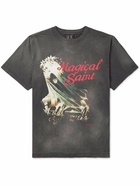 SAINT Mxxxxxx - Magical Saint Cotton-Jersey Printed T-Shirt - Gray