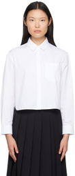 Juun.J White Cropped Shirt