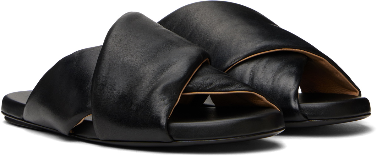 【関税込み】Marsell SSENSE限定 ブラック Spanciata サンダル Marsèll SSENSE Exclusive Black Spanciata Sandals Marsèll