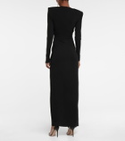 Alexandre Vauthier - Crystal-embellished ring-detail gown