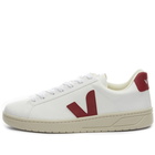 Veja Men's Urca Sneakers in White/Marsala