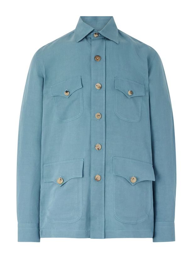 Photo: Rubinacci - Safari Overshirt - Blue