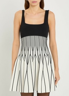 Simkhai Cynder Patterned Knit Mini Dress Black