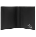 Valentino - Valentino Garavani Logo-Print Leather Billfold Wallet - Black