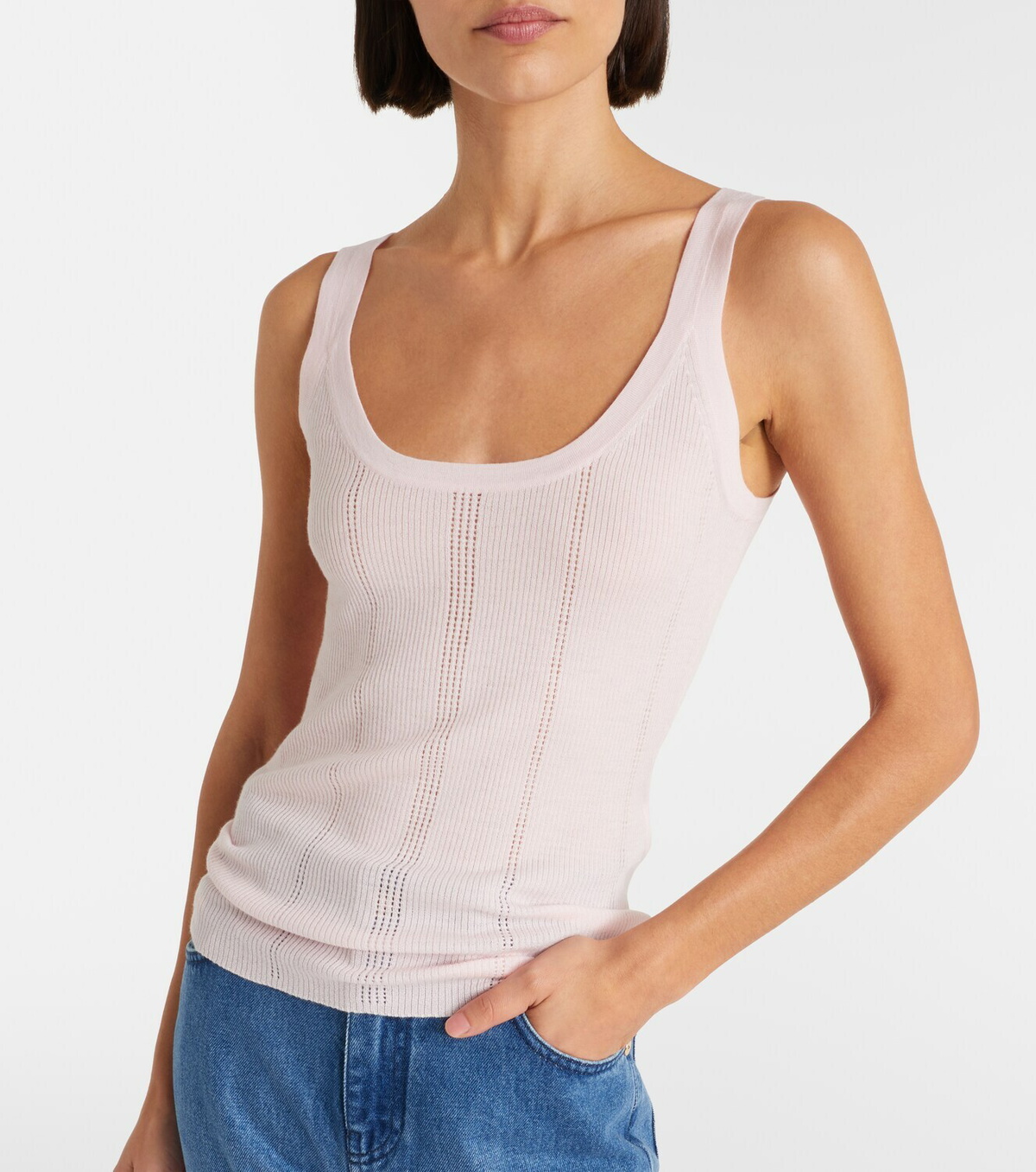 Gabriela Hearst Lucy rib-knitted wool tank top