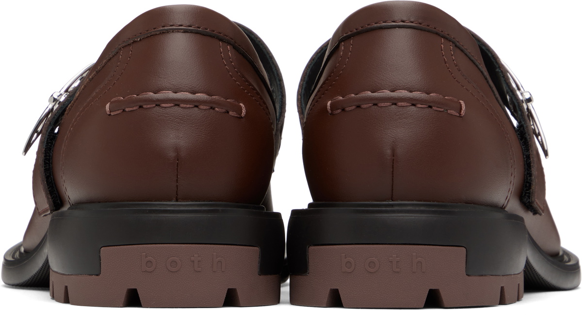 both Brown Re:Re T-Bar Mary Jane Loafers