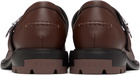 both Brown Re:Re T-Bar Mary Jane Loafers