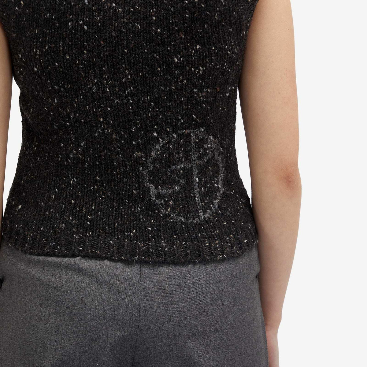 Saks Potts Women's Rosemarie Vest in Dark Grey Melange