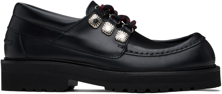 Photo: Toga Virilis Black Hard Leather Derbys