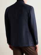 Boglioli - Unstructured Double-Breasted Wool-Twill Blazer - Blue