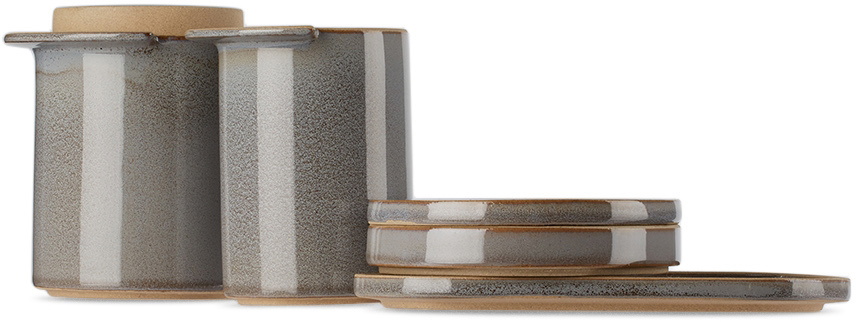 departo Grey Ceramic Bathroom Set
