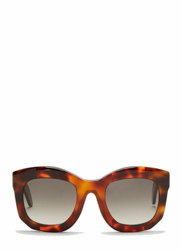 Photo: Mask B2 Oversized Acetate Sunglasses in Brown