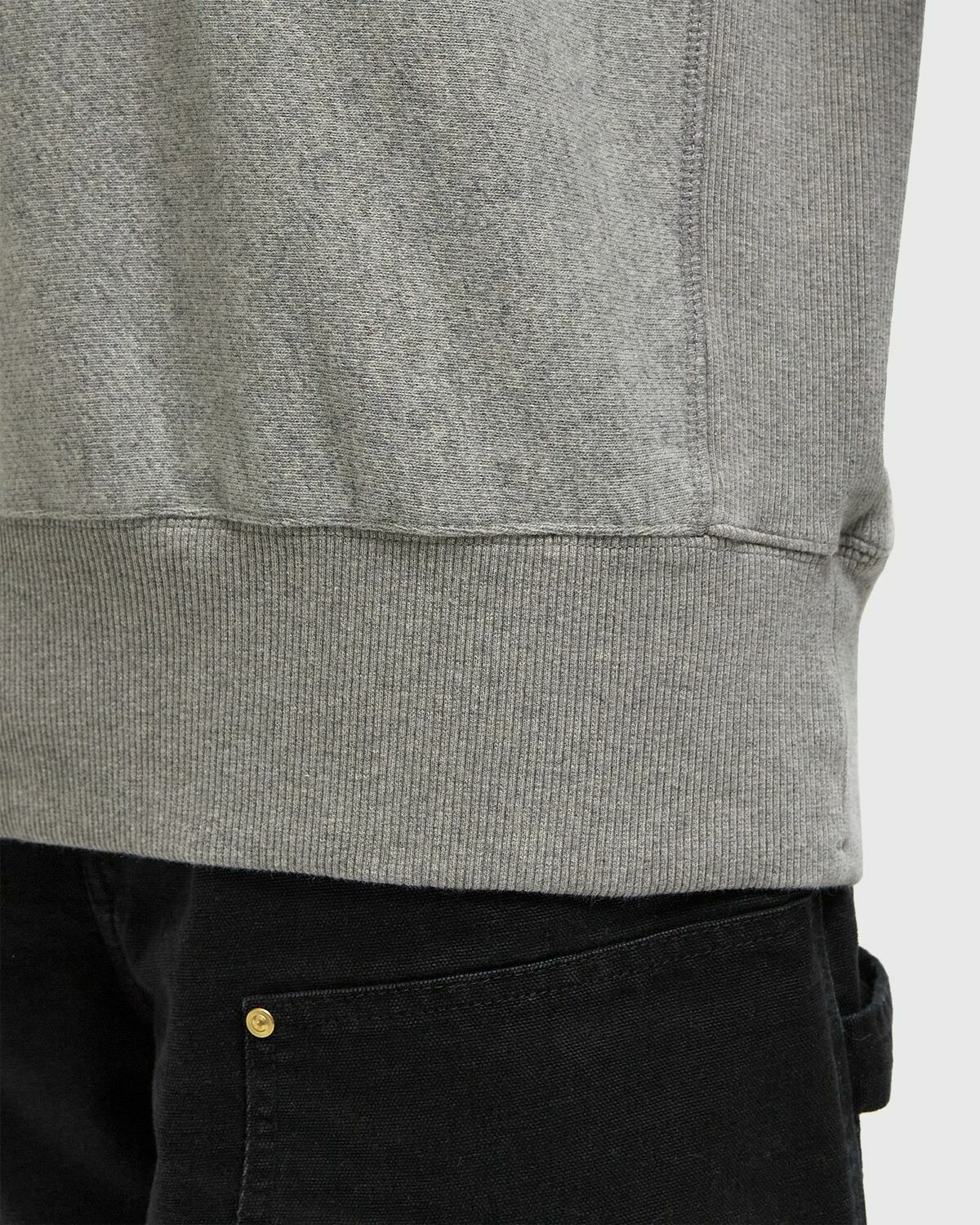Norse Projects Ketel Relaxed Cotton Wool Half Zip Sweatshirt Grey Mens Half-Zip