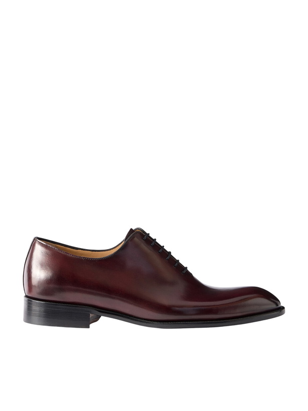 Photo: Mr P. - Leather Oxford Shoes - Burgundy