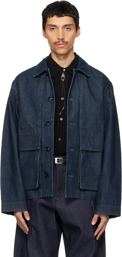 Photo: LEMAIRE Blue Boxy Denim Jacket