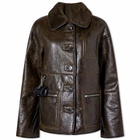 Saks Potts Women's Ada Shearling Jacket in Distressed Brown