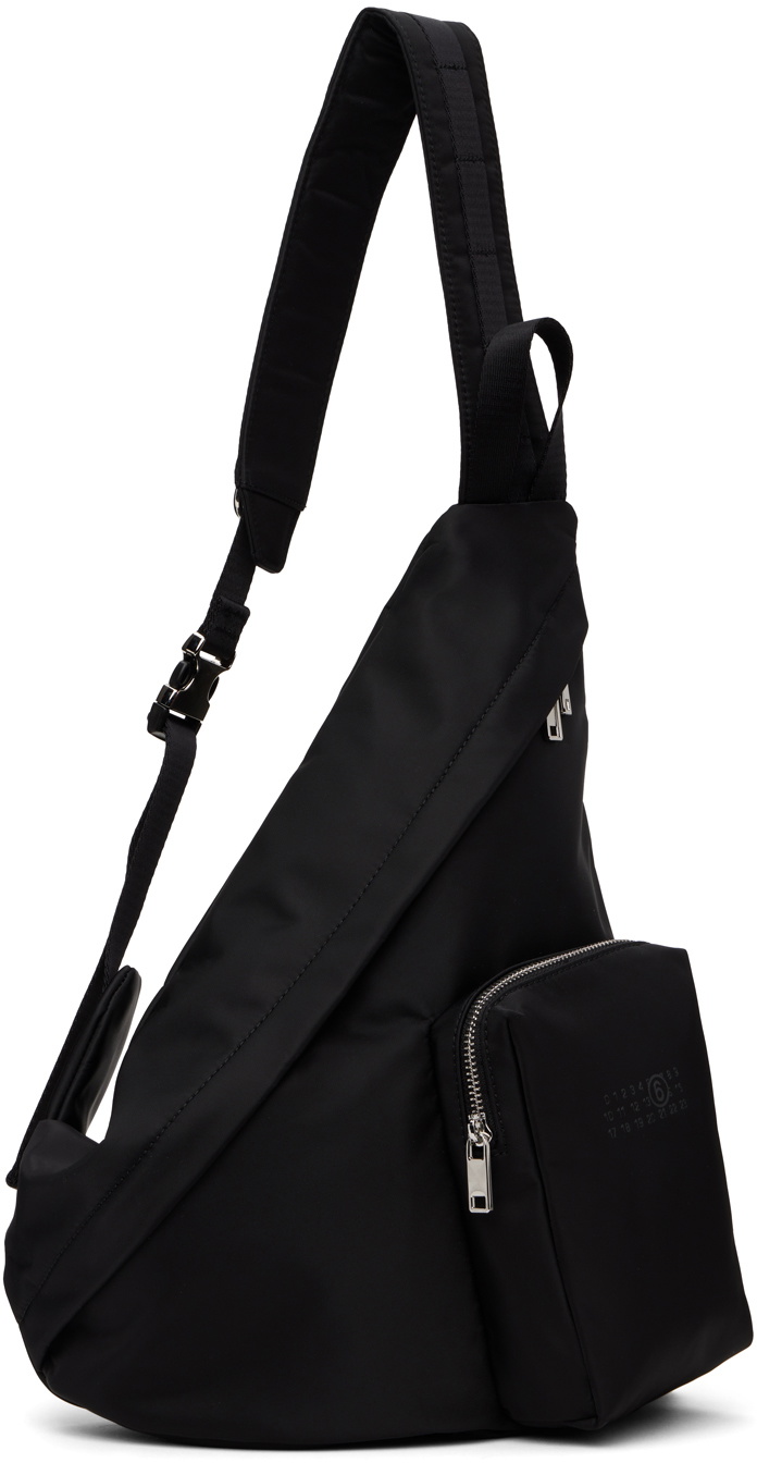 MM6 Maison Margiela Black Sling Backpack