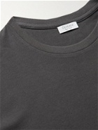 Deveaux - Reese Cotton-Jersey T-Shirt - Gray