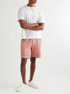 Mr P. - Cold-Dyed Organic Cotton-Jersey Drawstring Shorts - Pink