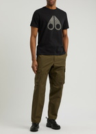 Moose Knuckles Chamblee Logo Cotton T-shirt Black