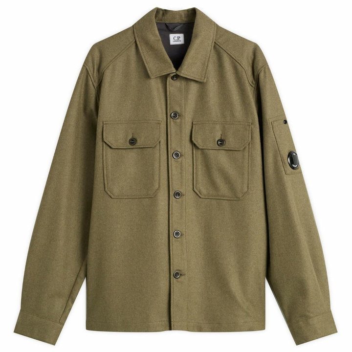 Photo: C.P. Company Men's Felt Lens Overshirt in Capers