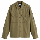 C.P. Company Men's Felt Lens Overshirt in Capers
