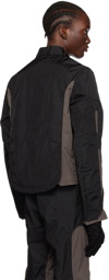 HOKITA Black & Gray Layered Jacket