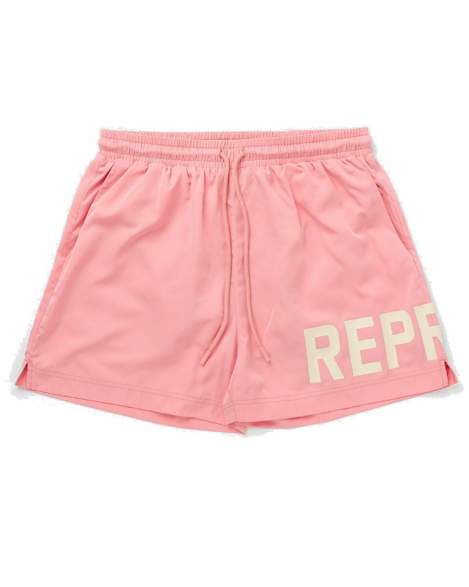 Photo: Represent Represent Swim Shorts Pink - Mens - Swimwear