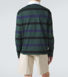 Prada Striped cotton polo shirt