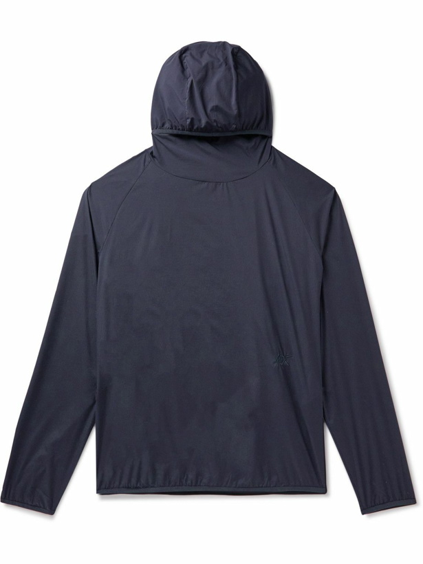 Photo: Norse Projects - Geoff McFetridge Logo-Embroidered Shell Jacket - Blue