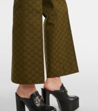 Gucci GG Canvas cotton-blend bootcut pants