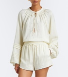 Xu Zhi Oversized embroidered blouse