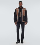 Burberry Checked quilted jacket