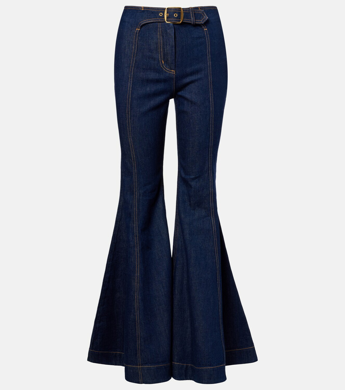 Zimmermann Luna belted flared jeans
