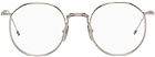 Thom Browne Silver TB125 Glasses