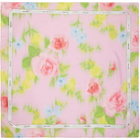 Marc Jacobs Pink Blurred Floral Silk Scarf