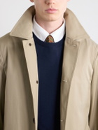 Burberry - Leather-Trimmed Cotton-Gabardine Trench Coat - Neutrals