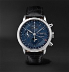 Baume & Mercier - Classima Automatic Moon-Phase Calendar Chronograph 42mm Stainless Steel and Alligator Watch, Ref. No. M0A10484 - Blue