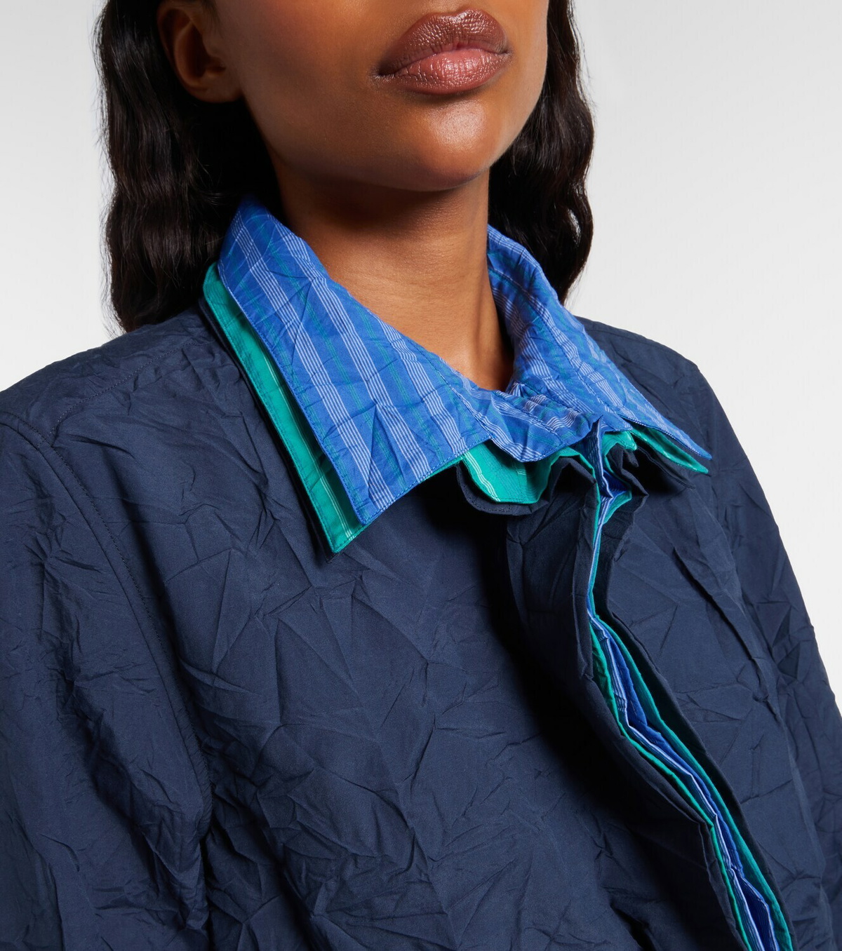 Loewe Striped technical cotton-blend shirt dress