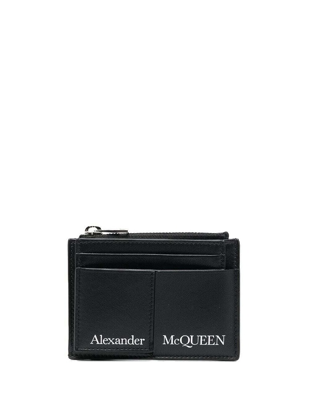 Photo: ALEXANDER MCQUEEN - Logo Leather Coin Zip Holder