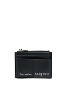 ALEXANDER MCQUEEN - Logo Leather Coin Zip Holder