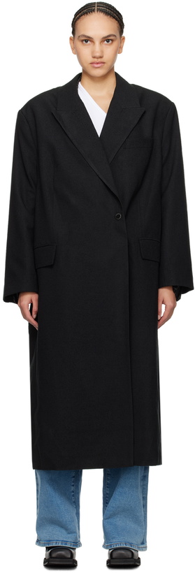 Photo: REMAIN Birger Christensen Black Oversized Coat