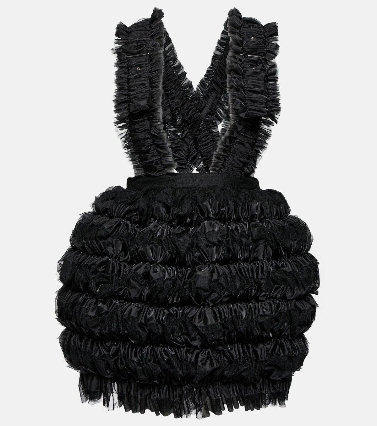 Noir Kei Ninomiya - Ruffle tulle minidress