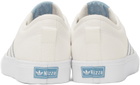 adidas Originals White Canvas Nizza Sneakers