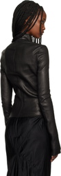Rick Owens Black Temple Gary Leather Jacket